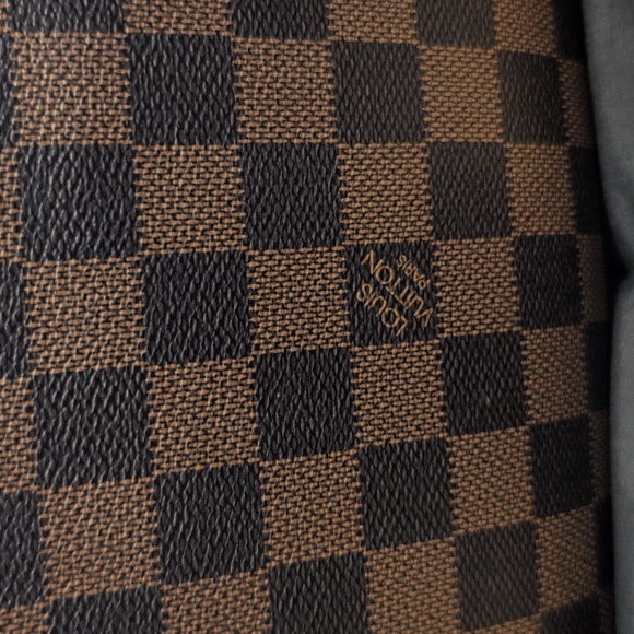 Louis Vuitton Damier Ebene Checker Canvas Satchel in Brown and Dark Brown - Picture 3 of 11